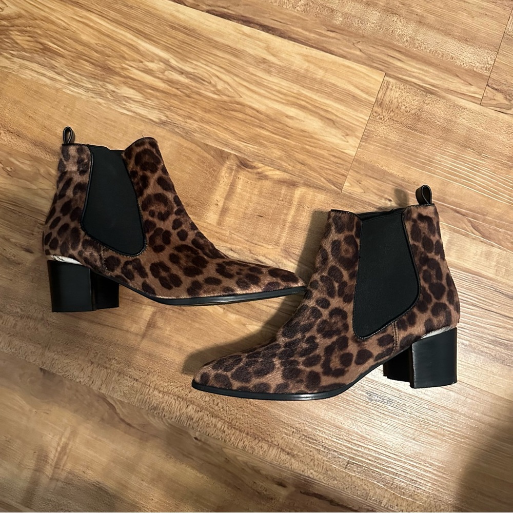 Nine West Leopard Booties